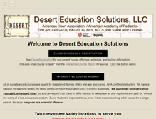 Tablet Screenshot of deserteducation.com